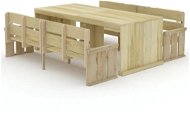 3-dielna záhradná jedálenská súprava impregnované borovicové drevo, 3096613 - Záhradný nábytok