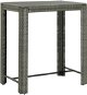 Zahradní barový stůl šedý 100 × 60,5 × 110,5 cm polyratan, 45875 - Zahradní stůl