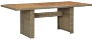 Záhradný jedálenský stôl hnedý 200 × 100 × 74 cm polyratan, 310143 - Záhradný stôl