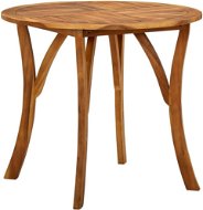 Záhradný stôl O 85 cm masívne akáciové drevo, 310619 - Záhradný stôl