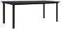 Záhradný jedálenský stôl čierny 190 × 90 × 74 cm oceľ a sklo, 312163 - Záhradný stôl