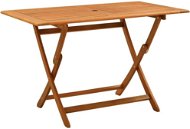 Skladací záhradný stôl 120 × 70 × 75 cm masívne eukalyptové drevo, 312453 - Záhradný stôl