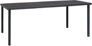 Vonkajší jedálenský stôl antracitový 190 × 90 × 74 cm oceľ 313088 - Záhradný stôl