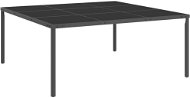 Vonkajší jedálenský stôl antracitový 170 × 170 × 72 cm sklo a oceľ, 313091 - Záhradný stôl