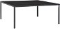 Záhradný stôl čierny 170 × 170 × 74,5 cm oceľ a sklo, 313097 - Záhradný stôl