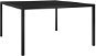Záhradný stôl 130 × 130 × 72 cm čierny oceľ a sklo, 313099 - Záhradný stôl