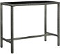 Záhradný stôl Záhradný barový stôl sivý 130 × 60 × 110 cm polyratan a sklo, 313462 - Zahradní stůl