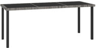 Zahradní jídelní stůl šedý 180 × 70 × 73 cm polyratan, 315119 - Zahradní stůl