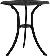 Záhradný stôl čierny 62 × 62 × 65 cm liaty hliník, 315580 - Záhradný stôl
