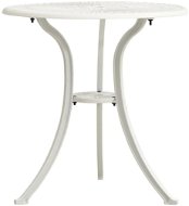 Záhradný stôl Záhradný stôl biely 62 × 62 × 65 cm liaty hliník, 315581 - Zahradní stůl