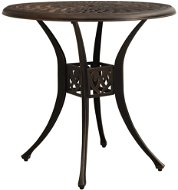 Záhradný stôl bronzový 78 × 78 × 72 cm liaty hliník, 315582 - Záhradný stôl