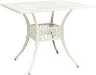 Zahradní stůl bílý 90 × 90 × 73 cm litý hliník, 315590 - Zahradní stůl