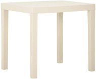 Záhradný stôl biely 79 × 65 × 72 cm plast, 315842 - Záhradný stôl