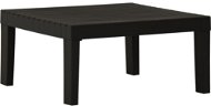 Záhradný stolík k ležadlu plast sivý, 315851 - Záhradný stôl