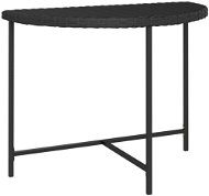 Zahradní stůl černý 100 × 50 × 75 cm polyratan, 316652 - Zahradní stůl