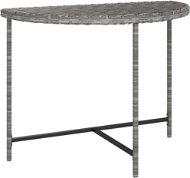 Zahradní stůl šedý 100 × 50 × 75 cm polyratan, 316653 - Zahradní stůl