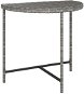 Záhradný stôl sivý 80 × 50 × 75 cm polyratan, 316655 - Záhradný stôl