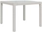 Záhradný stôl 90 × 90 × 75 cm tvrdené sklo a polyratan biely, 316702 - Záhradný stôl