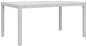 Zahradní stůl 150 × 90 × 75 cm tvrzené sklo a polyratan bílý, 316709 - Zahradní stůl
