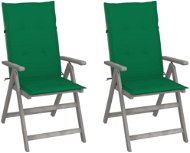 Zahradní polohovací židle s poduškami 2 ks masivní akácie, 3064703 - Zahradní židle
