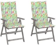 Zahradní polohovací židle s poduškami 2 ks masivní akácie, 3064710 - Zahradní židle