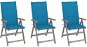 Zahradní polohovací židle s poduškami 3 ks masivní akácie, 3064732 - Záhradná stolička