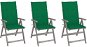 Zahradní polohovací židle s poduškami 3 ks masivní akácie, 3064733 - Zahradní židle