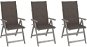 Zahradní polohovací židle s poduškami 3 ks masivní akácie, 3064736 - Zahradní židle