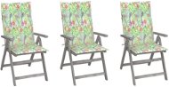 Zahradní polohovací židle s poduškami 3 ks masivní akácie, 3064740 - Zahradní židle