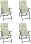 Zahradní polohovací židle 4 ks s poduškami masivní akácie, 3065389 - Zahradní židle