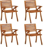 Zahradní židle 4 ks masivní akáciové dřevo, 3075171 - Zahradní židle