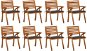 Zahradní židle s poduškami 8 ks masivní akáciové dřevo, 3075201 - Zahradní židle