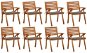 Zahradní židle s poduškami 8 ks masivní akáciové dřevo, 3075202 - Zahradní židle