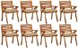 Zahradní židle s poduškami 8 ks masivní akáciové dřevo, 3075219 - Zahradní židle