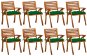 Zahradní židle s poduškami 8 ks masivní akáciové dřevo, 3075221 - Zahradní židle