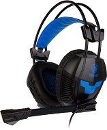 Sades Xpower Plus fekete/kék - Gamer fejhallgató