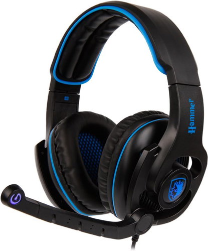 Sades Hammer schwarz / blau - Gaming-Headset - Hauptbild