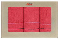4sleep Dárkové balení ručníků a osušek Eco - červené - Towel Set