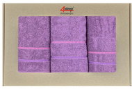 4sleep Dárkové balení ručníků a osušek Eco - fialové - Towel Set