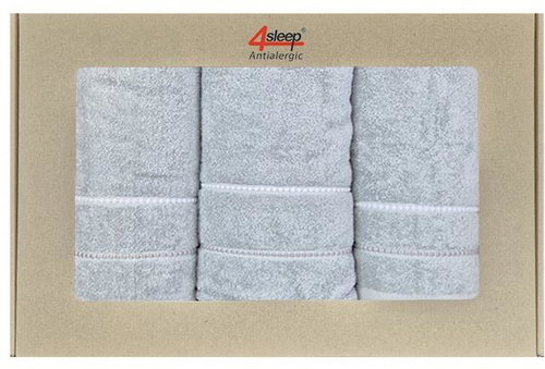 4sleep Dárkové balení ručníků a osušek Eco - šedé - Towel Set - Main image