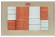 4sleep Eco towels and bath towels gift pack - orange and cream - Towel Set
