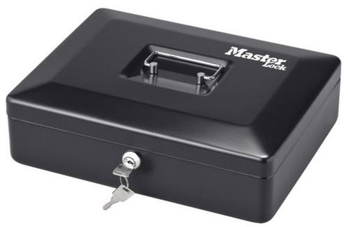 MasterLock CB-12ML Lockable Cashbox - Portable Cash Register - Main image