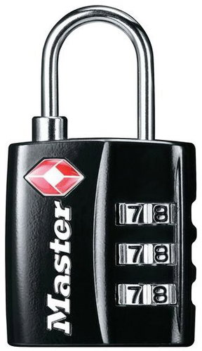 MasterLock TSA 4680EURDBLK Padlock Combination Lock for Luggage - Padlock - Main image