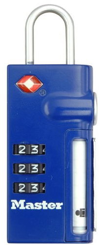 MasterLock TSA 4693EURDBLU Padlock Combination Lock for Luggage - Padlock - Main image