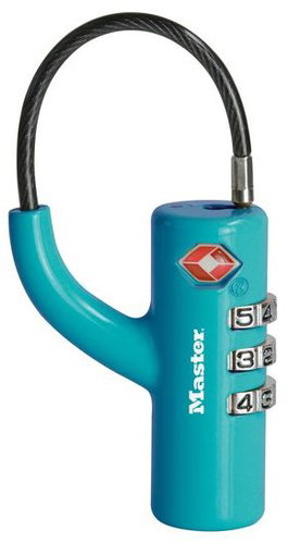 MasterLock TSA 4717EURDBLU Padlock Combination Lock for Luggage - Padlock - Main image
