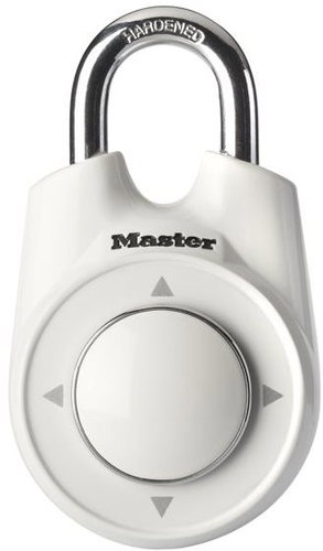 MasterLock 1500iEURDWHI Padlock - White - Padlock - Main image