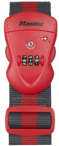 Master Lock - TSA combination luggage strap Master Lock 4702EURDRED - Tie Down Strap - Main image