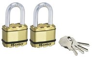 Master Lock – Súprava 2 ks mosadzných visiacich zámkov M5BEURTLF – Master Lock Excell – 50 mm - Visiaci zámok