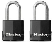 Master Lock Set 2 ks visacích zámků z vrstvené oceli M115EURTLF Master Lock Excell 48mm - Visací zámek