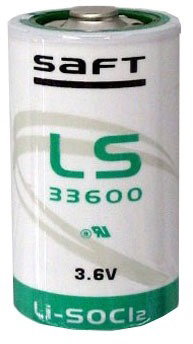 SAFT LS33600 lítium akkumulátor 3,6V, 17000 mAh